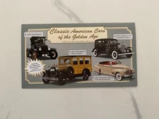 Danbury Mint Brochure Classic American Cars of the Golden Age