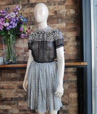 Dolce&Gabbana Vintage Chiffon Dress 100% Silk  with Lining New with Label 38 IT