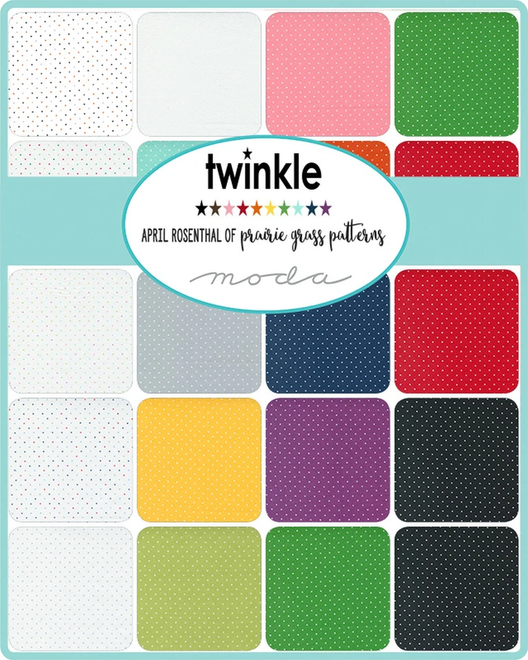 Twinkle Moda Charm Pack 42 100% Cotton 5" Precut Fabric Quilt Squares - Image 2 of 2
