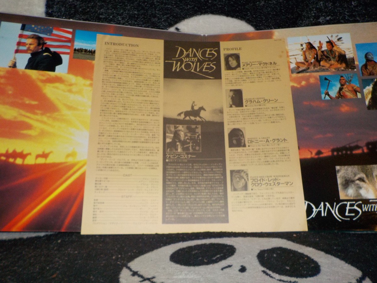 Dances With Wolves Laserdisc LD Japan +Insert Kevin Costner Free