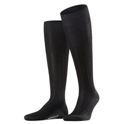 Falke Milano Cotton Ribbed Mens Knee High Socks