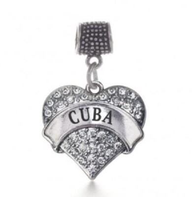 Inspired Silver Heart Disease Memory Charm - Sterling Silver Pave Heart With Cubic Zirconia - View #13