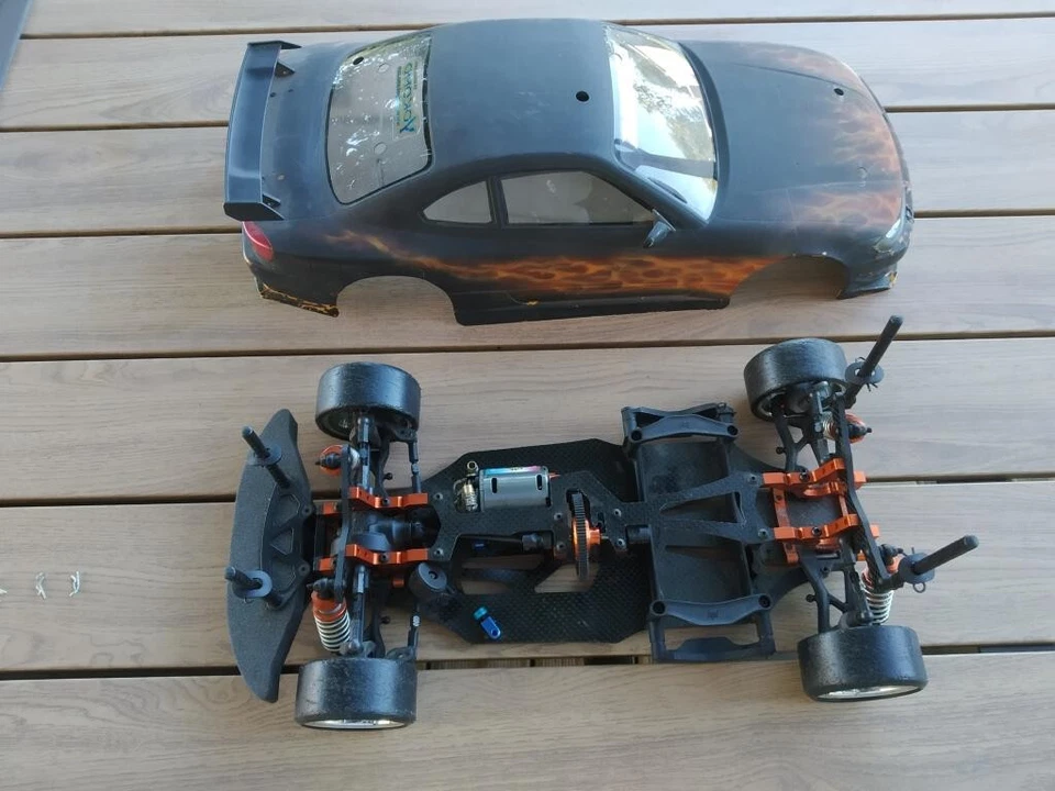 RC 1/10 Hpi pro drift + carrosserie nissan silvia Tamiya (TT02 kyosho yokomo) - Photo 3/4