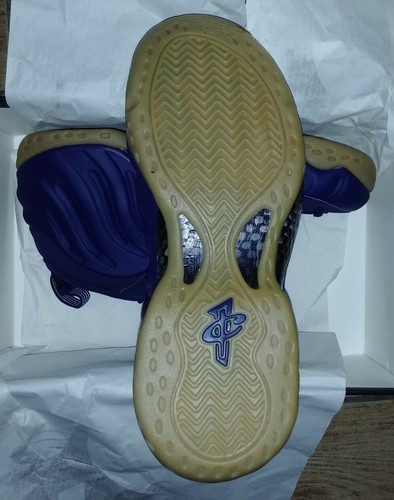 Air Foamposite One Midnight Navy/Midnight Navy 314996-405 Men's Size 8 - Picture 3 of 4