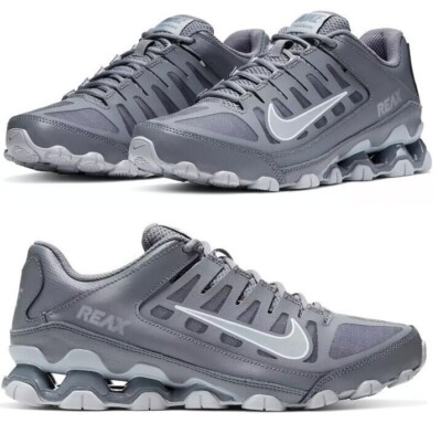 New NIKE Reax TR8 Men's Athletic Sneakers gym training gray white all sizes 