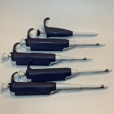 Lot of 5 Rainin Single-Channel Manual Pipette pipet-lite Pos-D 20, 100, 200, 250