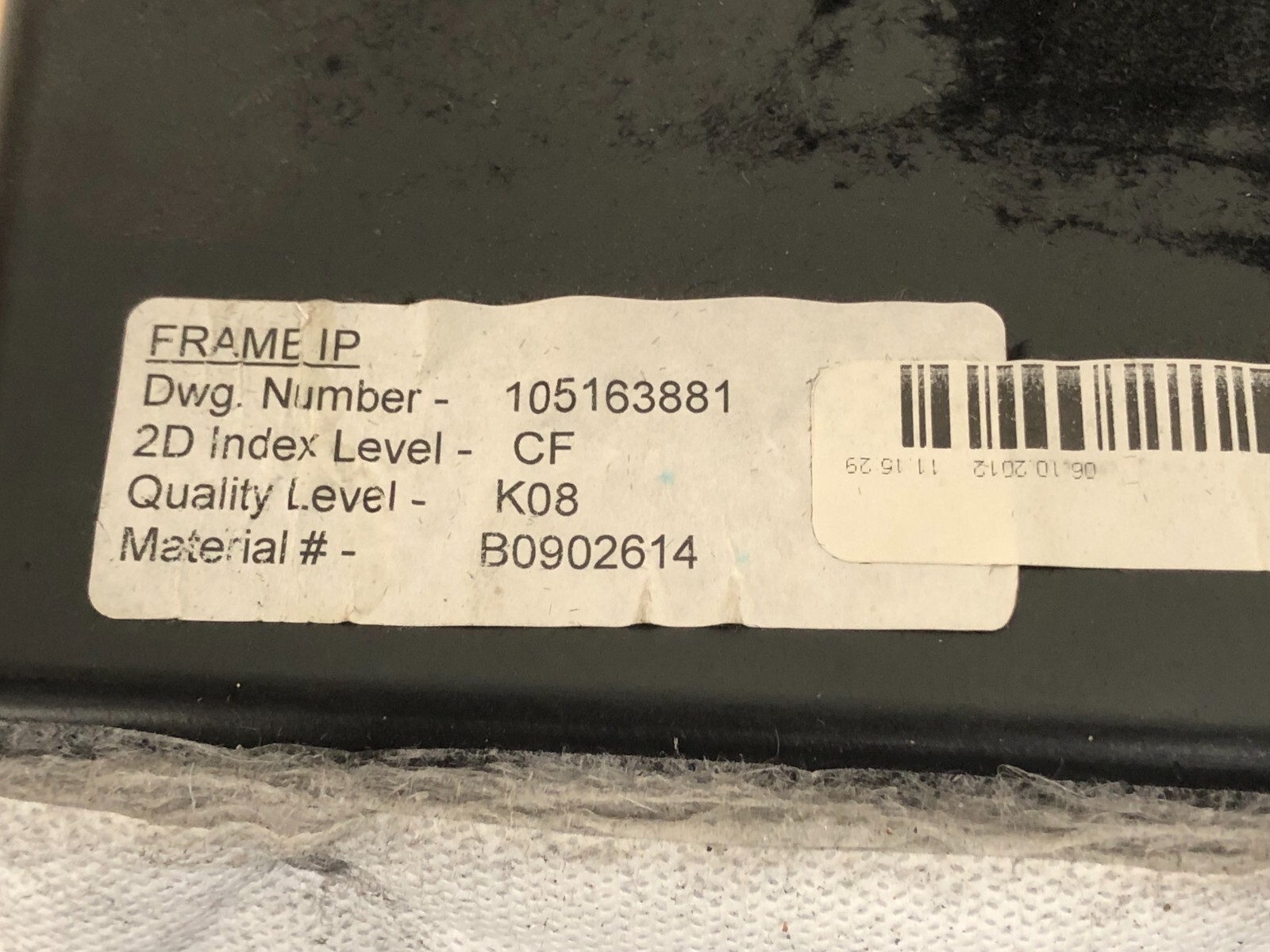 2013 CADILLAC XTS DASH GLOVE BOX STORAGE COMPARTMENT BLACK ASSY, OEM