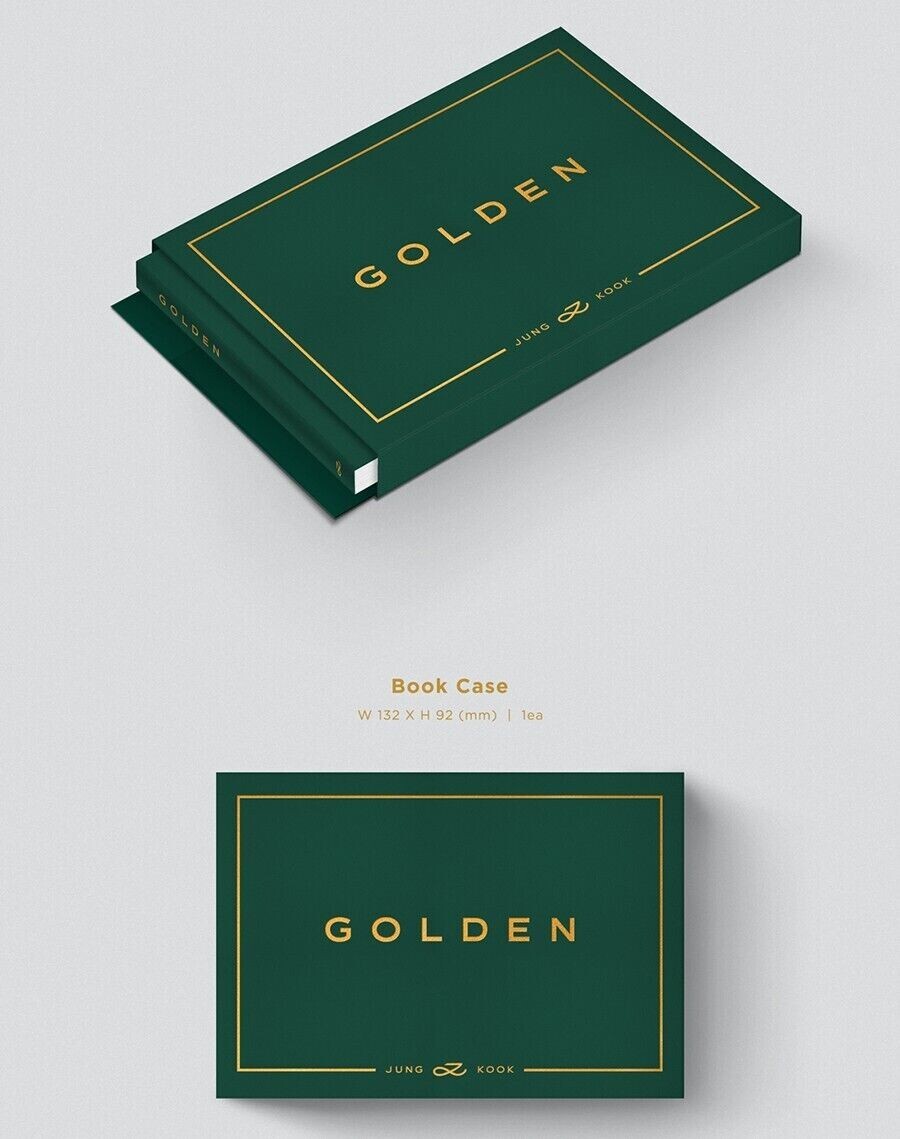 BTS JUNGKOOK [GOLDEN] Album WEVERSE Ver/QR Karte+Foto Buch+Post