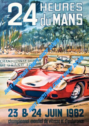 Le Mans 1962 Motor Racing Poster A3 Large Size  Advert Sign Leaflet - fantastic! - Picture 1 of 1
