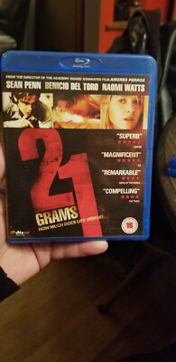 21 Grams Blu-ray Region B UK Import English Language and Subtitles 