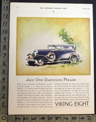1930 VIKING OLDS EIGHT SEDAN LIMOUSINE GENERAL MOTOR LANSING AUTO