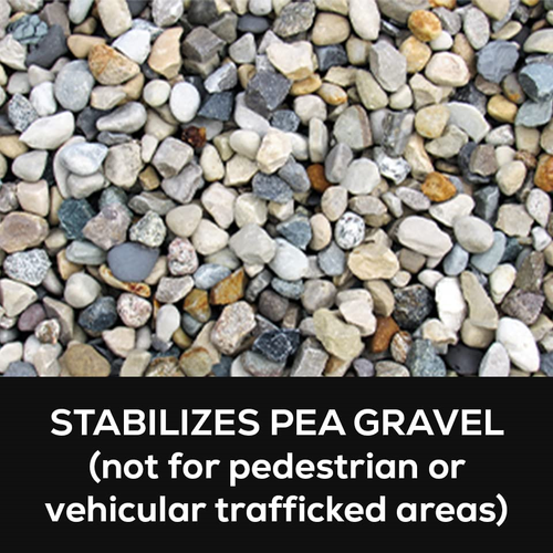 DOMINATOR Mulch Anchor 1 Gallon Locks Mulch and Pea Gravel, Ready to