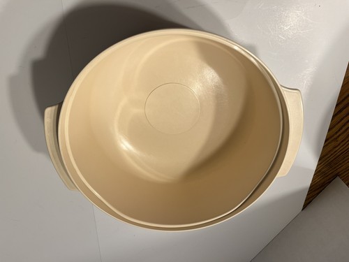 Vtg Tupperware Microwave Stack Almond 4 Piece Cooking Set 1 Qt, 13/4 Qt, 3 Qt - Zdjęcie 13 z 14