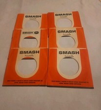 45 RPM 7" RECORD SLEEVES CO. SLEEVE 6 PACK SEE PHOTOS Smash Records SLV304