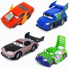 Pack of 4 Disney Pixar Cars Boost DJ Wingo Snot Rod 1:55 Diecast Gift For Kid