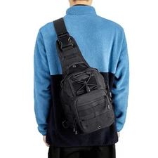 Outdoor Tactical Molle Bag Backpack Sport Bag Pack Sling Shoulder Chest Holster