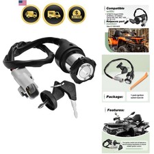 Ignition Switch Lock Kit with 2 Keys Compatible with 2022-2024 CFMOTO Quad CF...