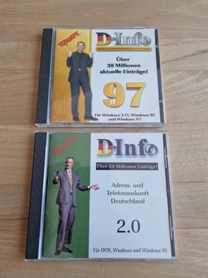 TopWare D-Info 2.0 & '97 Kombi-Pack   Legendäres Retro Telefonbuch CD-ROM