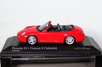 Porsche 911 997 Carrera S Cabriolet 2005 Indischrot Minichamps 400063030 1/43
