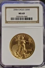 2006 1 oz G$50 American Gold Eagle MS-69 NGC