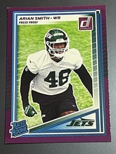 Arian Smith 2025 Donruss Purple Press Proof #386 - (RC) Jets