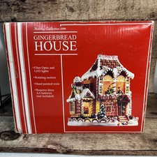 Holiday Collection 2006 Christmas Gingerbread House With Fiber Optic LED Lights