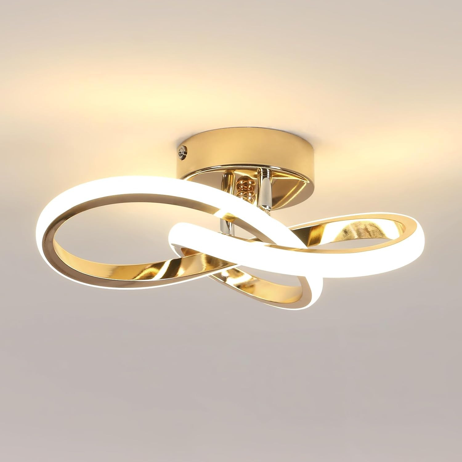 Plafoniera LED 22W 2500LM a Forma di Fiore: Lampada Soffitto Design Moderno