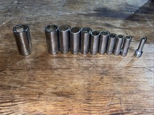 Snap-on 38 Drive Sfs 11 Piece Sae 14 38-78 1 Deep 6pt Point Socket Set
