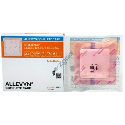 Allevyn Complete Care - Silicone Dressing 4.9'' x 4.9'' - Box of 10 Dressings
