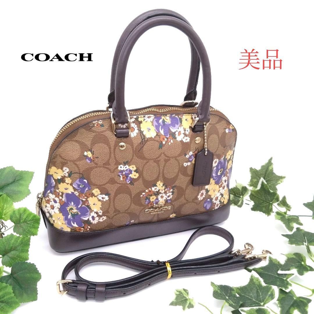 COACH Signature Floral Two-Way Shoulder Bag QO7PZE