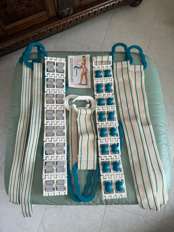 Pedana Vibrante Con 5 Elastici Fitness, Workout E Massaggio, Usata Pari al nuovo - Immagine 4 di 4