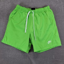 Nike Y2K Men's Bright Green Swim Trunks Shorts Athletic Sportswear Size Medium