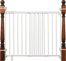 Metal Banister  Stair Safety Pet and Baby Gate,31'-46' Wide, 32.5' Tall, Instal