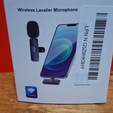 Wireless Lavalier Microphone 2 Pcs Black Plug and Play Widely Compatible