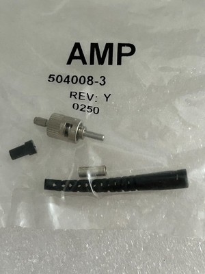 AMP 504008-3 Fiber Optic Plug Connector ST Simplex new sealed