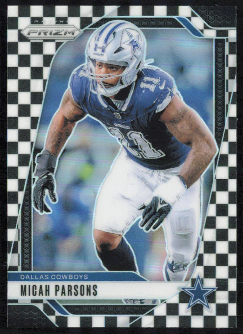 Micah Parsons Black White Checker #77