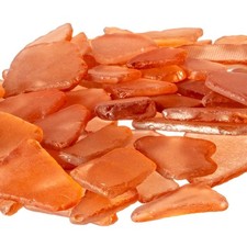 Sea Glass for Crafts   11oz Orange Decor, Tumbled 11 Ounces, Amber