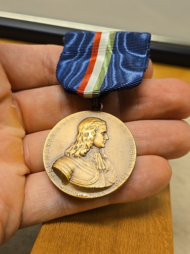 Medalla del Servicio Fronterizo Mexicano de Pensilvania de la Primera Guerra Mundial Medalla del Servicio Estatal Numerada - Imagen 7 de 23