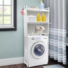 Heavy Duty Metal 3-Tier Over Washing Machine Storage Rack Shelf Organizer Stand