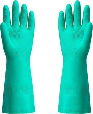 Chemical Resistant Nitrile Gloves, Resist Household Acid, Alkali, Solvent and Oi