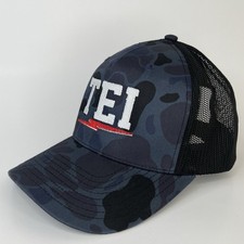 Richardson Camouflage Mesh Trucker Hat Adjustable Black Blue Men's Casual