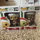 Funko Pop! Star Wars Christmas Bobblehead 277 Yoda 276 C-3PO