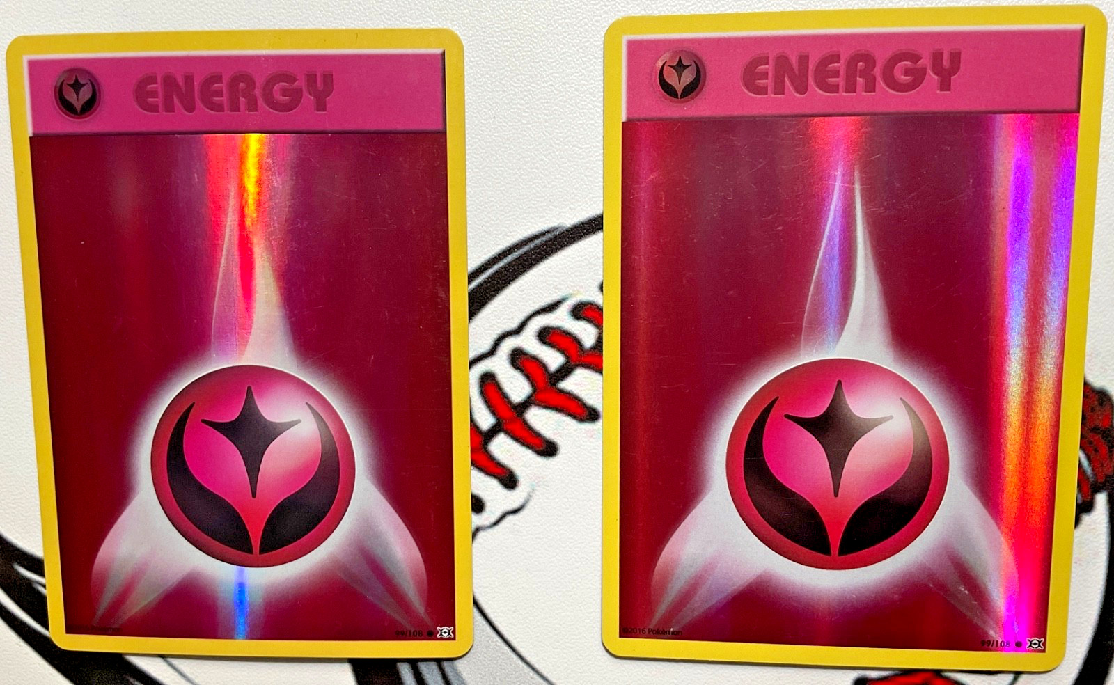 2 Fairy Energy 99/108 Evolutions Reverse Holo Lot