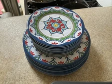 Pfaltzgraff Melamine 8 Pc. Dinner Plate And 8 Pc. Salad Plate New!