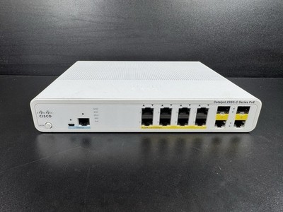 Cisco WS-C2960C-8PC-L Catalyst Compact 8-Port PoE Switch 2x Dual SFP