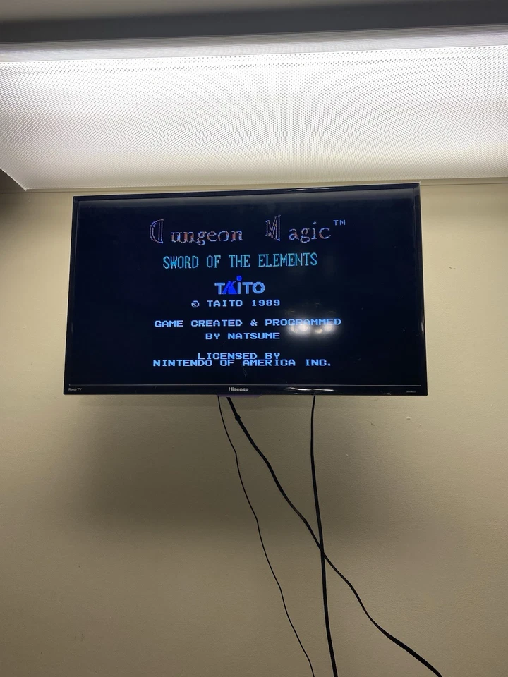 Dungeon Magic: Sword of the Elements NES Nintendo Tested Working Vtg Taito - Image 2 of 4