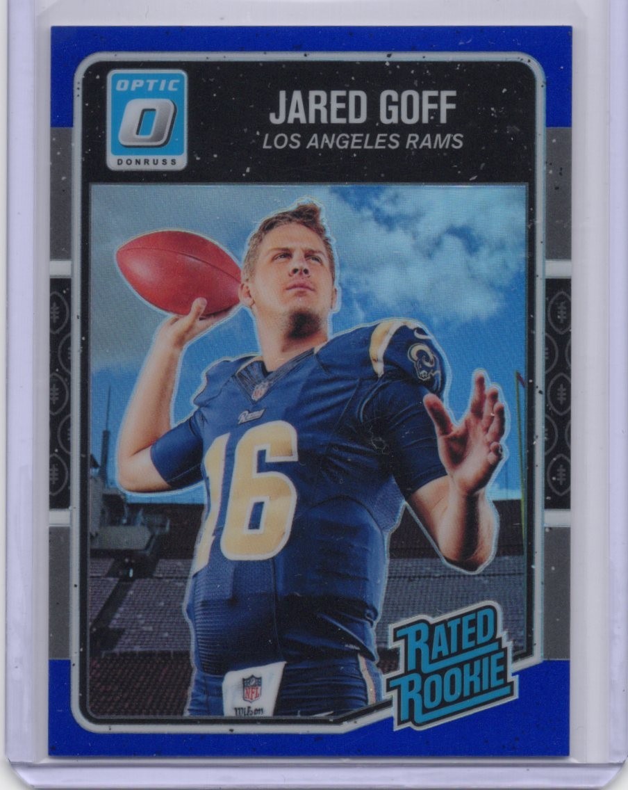 2016 Panini Donruss Optic Rated Rookie Jared Goff #172 Blue Prizm /149 (RC)