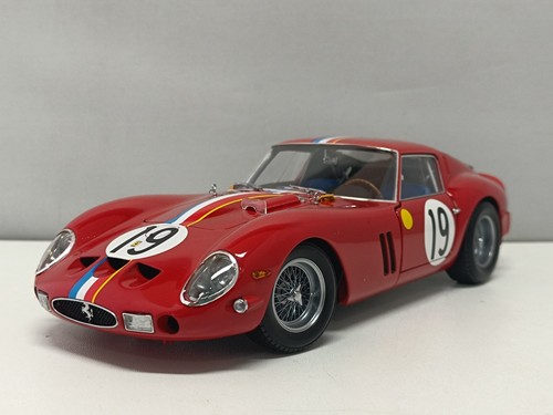 Ferrari 250 GTO 1962 Le Mans No.19 Red Rosso - Kyosho 1:18 Usato in Box Rare - Imagen 2 de 18