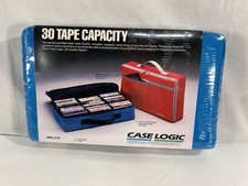 VINTAGE NEW SEALED Case Logic Cassette Tape Case CP-30 Audio Cassettes RARE BLUE