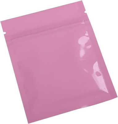 100 Durable Double-Sided Metallic Foil Mylar Flat QuickQlick Zipper Seal Bag 7.5